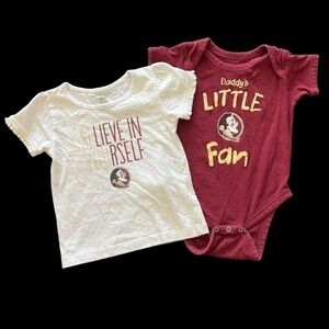 🏷️ 2/$20 or 3/$25 SALE 🏷️ Infant/Toddler FSU Onesie & T-Shirt Combo